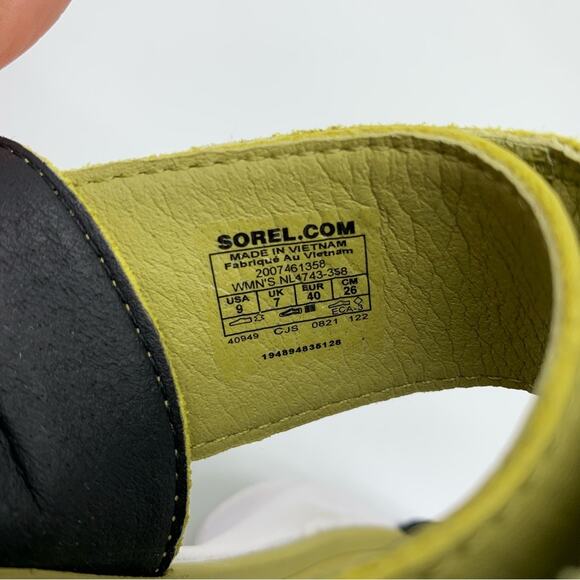 SOREL Explorer Blitz Stride Sandals Olive Green Black White 9 - Picture 9 of 12